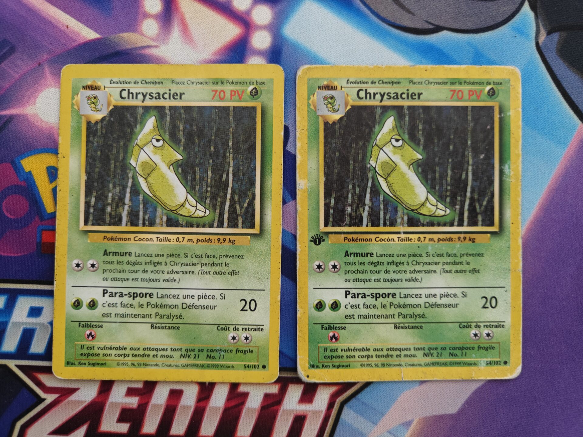 cartes Pokémon ; Set de Base ; Édition 1 ; collection