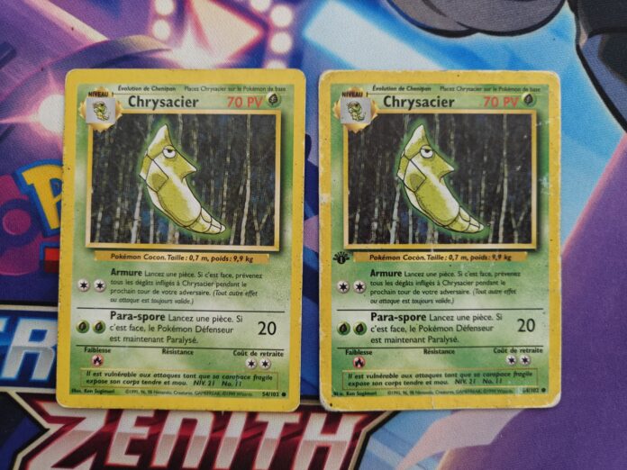 cartes Pokémon ; Set de Base ; Édition 1 ; collection