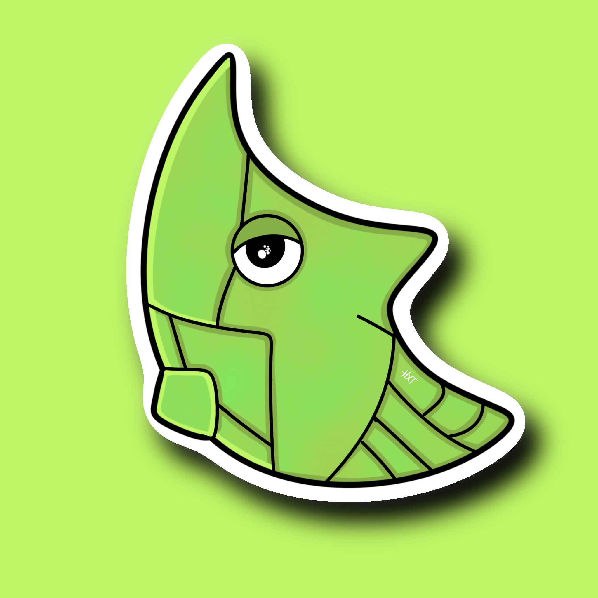 Projet Sticker Chrysacier Gotta Stick'em All Pokémon Art Digital Sticker Création Procreate Great Pearler Créatif