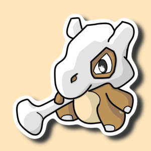 Projet Sticker Osselait Gotta Stick'em All Pokémon Art Digital Sticker Création Procreate Great Pearler Créatif