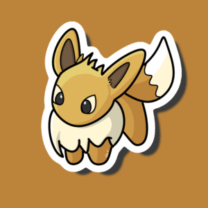 Projet Sticker Evoli Gotta Stick'em All Pokémon Art Digital Sticker Création Procreate Great Pearler Créatif