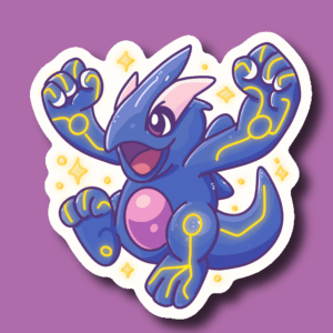 Pokefusion Kyogre Lugia Pokémon Art Digital Sticker Création Procreate Great Pearler Créatif